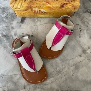 Saltwater girls pink toddler sandals size 9